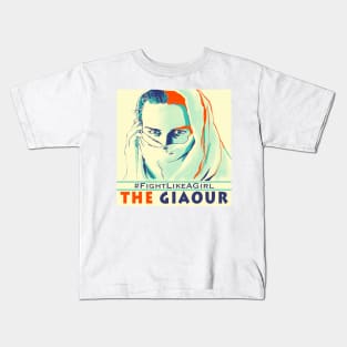 THE GIAOUR: #FightLikeAGirl Kids T-Shirt